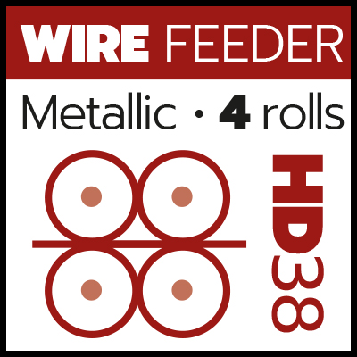 MIG_Metallic wire feeder 4 rolls HD38