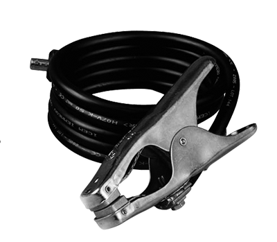 Helvi - 43210170K - Cavo di massa con pinza - 2m - 25mm2 -300 Amp - connettore da 50mm2