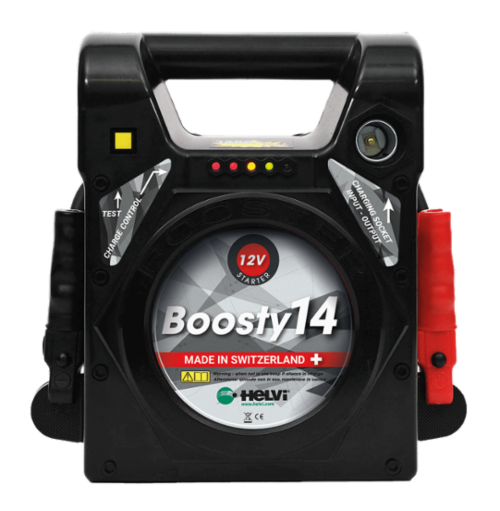 Helvi Boosty 25 - Avviatore booster portatile con batteria per