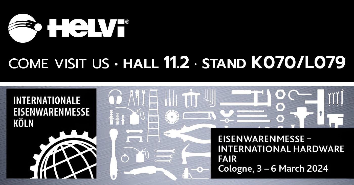 We will be at "Eisenwarenmesse" in Köln (Germany) from the 3rd to the 6th of March