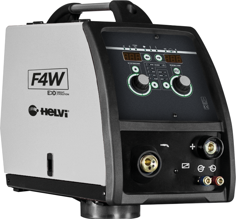 Helvi - 99420067A - Wire feeder F4W · wheels included · H₂O