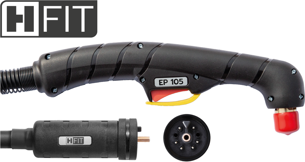Helvi - 23010162 - Manual plasma torch EP 105 · 6 mt · 6 Pin · H.FIT · (no consumables)