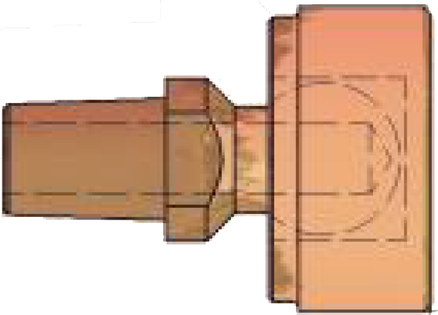 Helvi - 99920519 - E-55/8 · Electrode with flexible kneecap · Ø 30 mm · 5 pcs