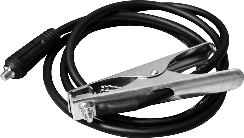 Helvi - 43210256 - Cavo di massa con pinza - 2,0m - 16mm2 - connettore da 25mm2