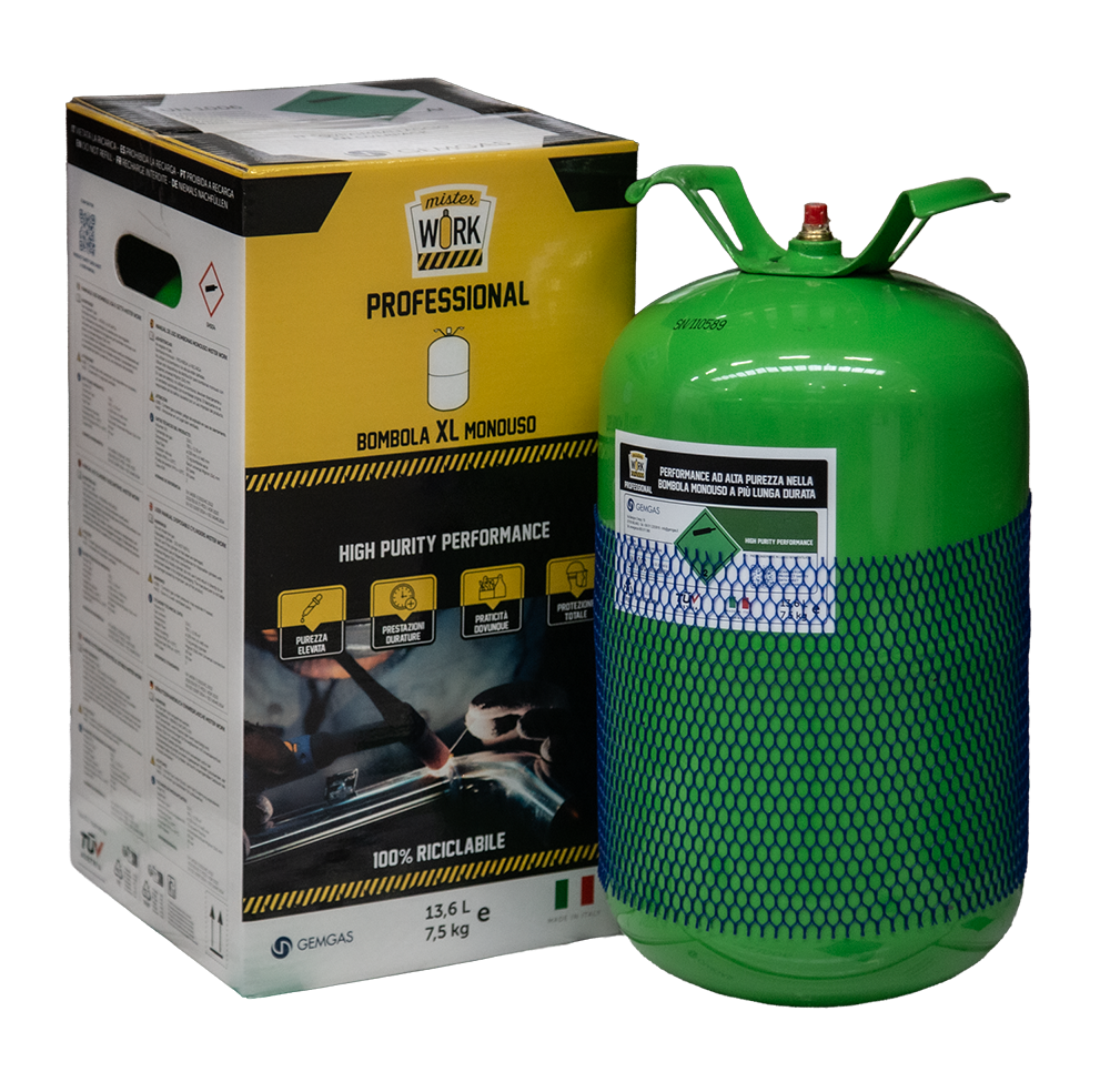 Helvi - 21900031 - Bombola MisterWork PRO - Alta Qualità - MIX C8 - 14 lt - (0,9 3M)