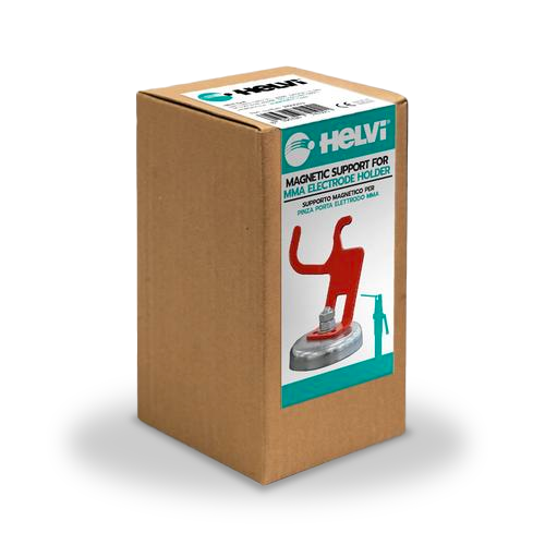 Helvi - 21905175 - Supporto Magnetico pinza porta elettrodo MMA • ROSSO