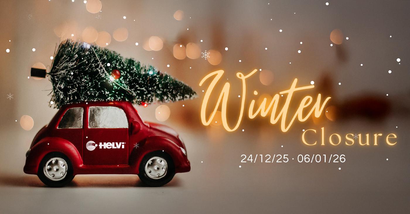 Dal 24 dicembre al 6 gennaio Helvi sarà chiusa per le festività natalizie